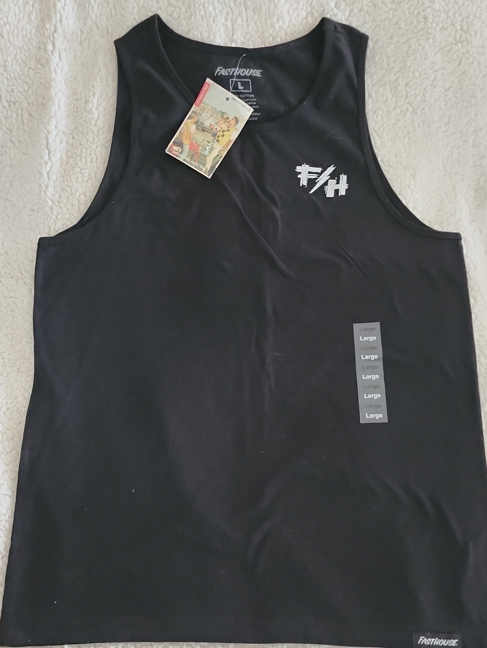 Fasthouse Men’s Black Tank Top - Logo Athletic Cut